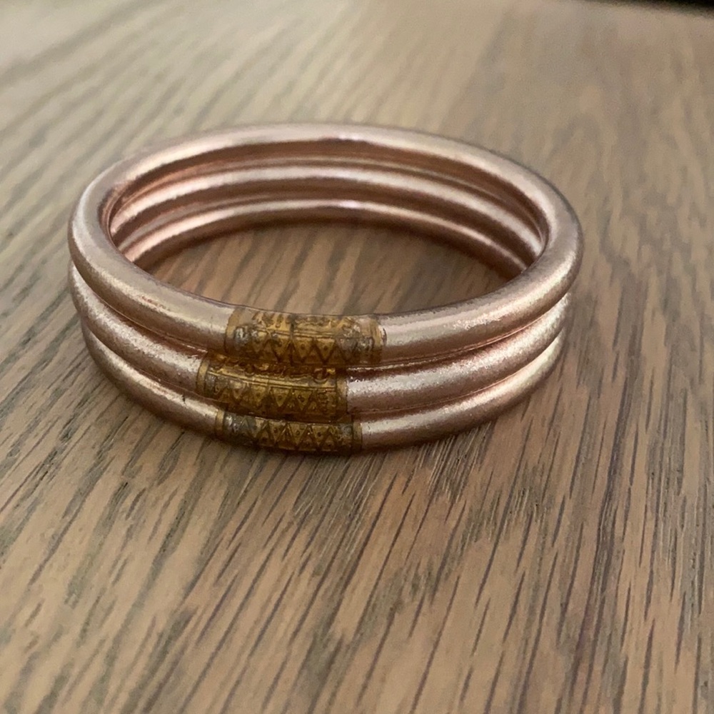 BuDhaGirl set of 3 champagne bangles